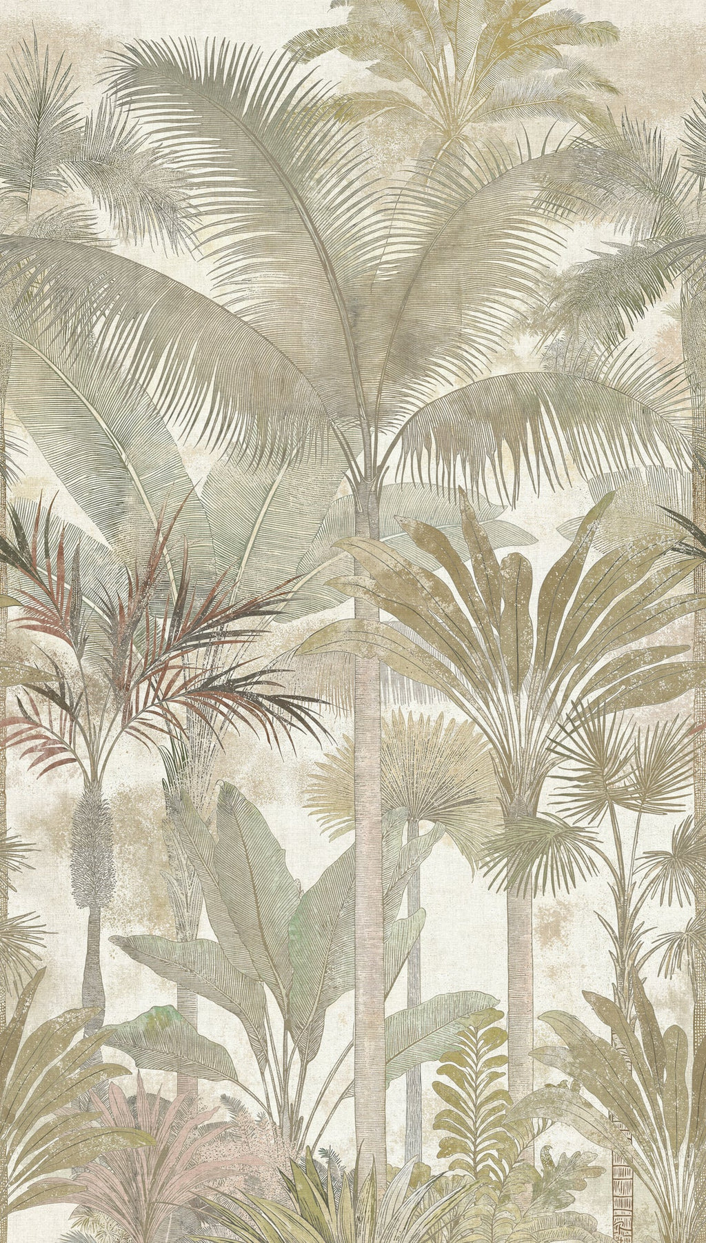 Cuba II-Fototapete Vinyltapete Beige Dschungel