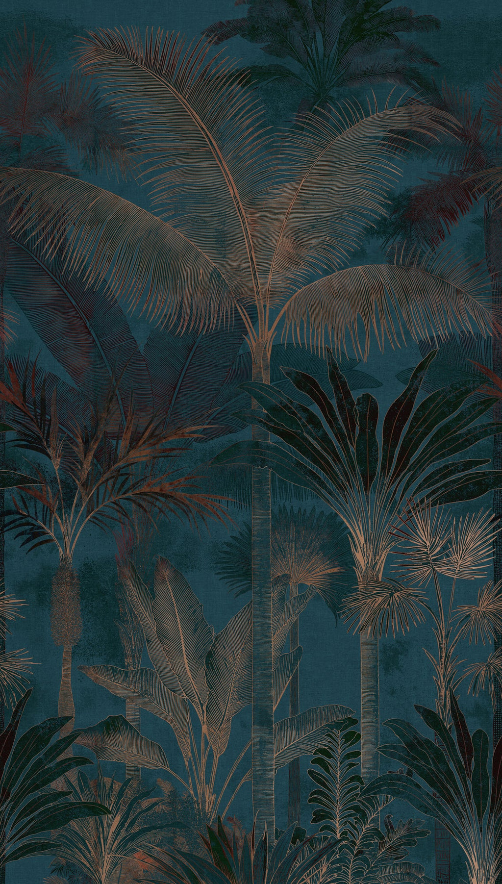 Cuba II-Fototapete Vinyltapete Blau Dschungel