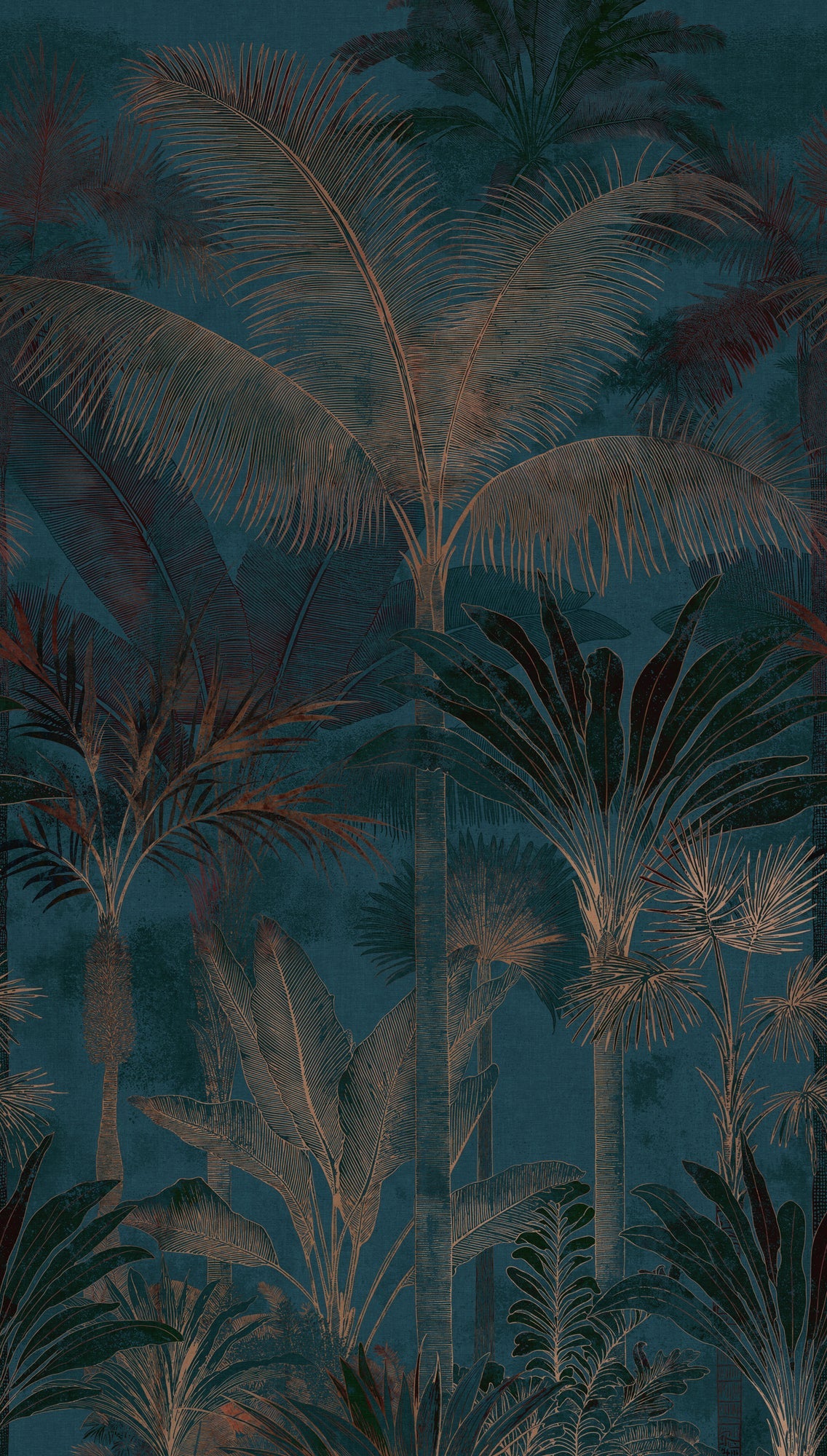 Cuba II-Fototapete Vinyltapete Blau Dschungel