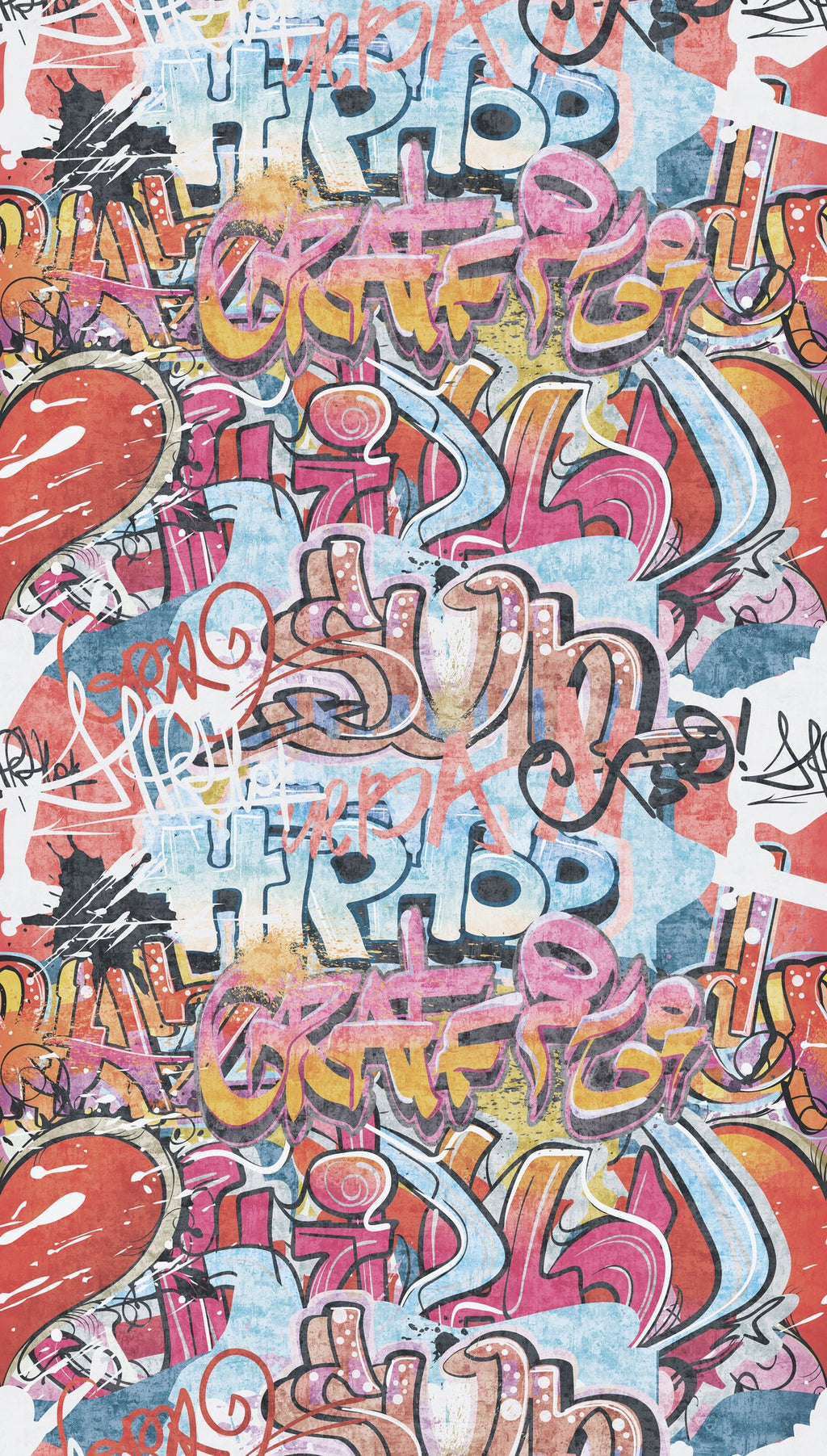 Hochwertige Fototapete Bunt Graffiti