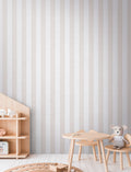 Hochwertige Vliestapete Beige Streifentapete