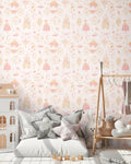Hochwertige Vliestapete Beige Prinzessin