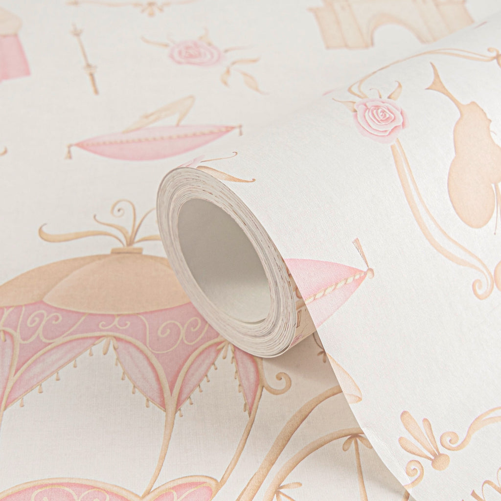 Hochwertige Vliestapete Beige Prinzessin