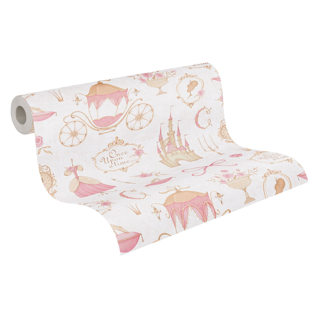 Hochwertige Vliestapete Beige Prinzessin