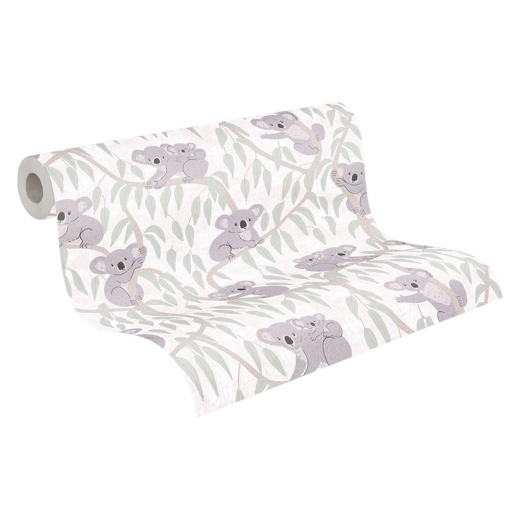 Hochwertige Vliestapete Beige Tiere