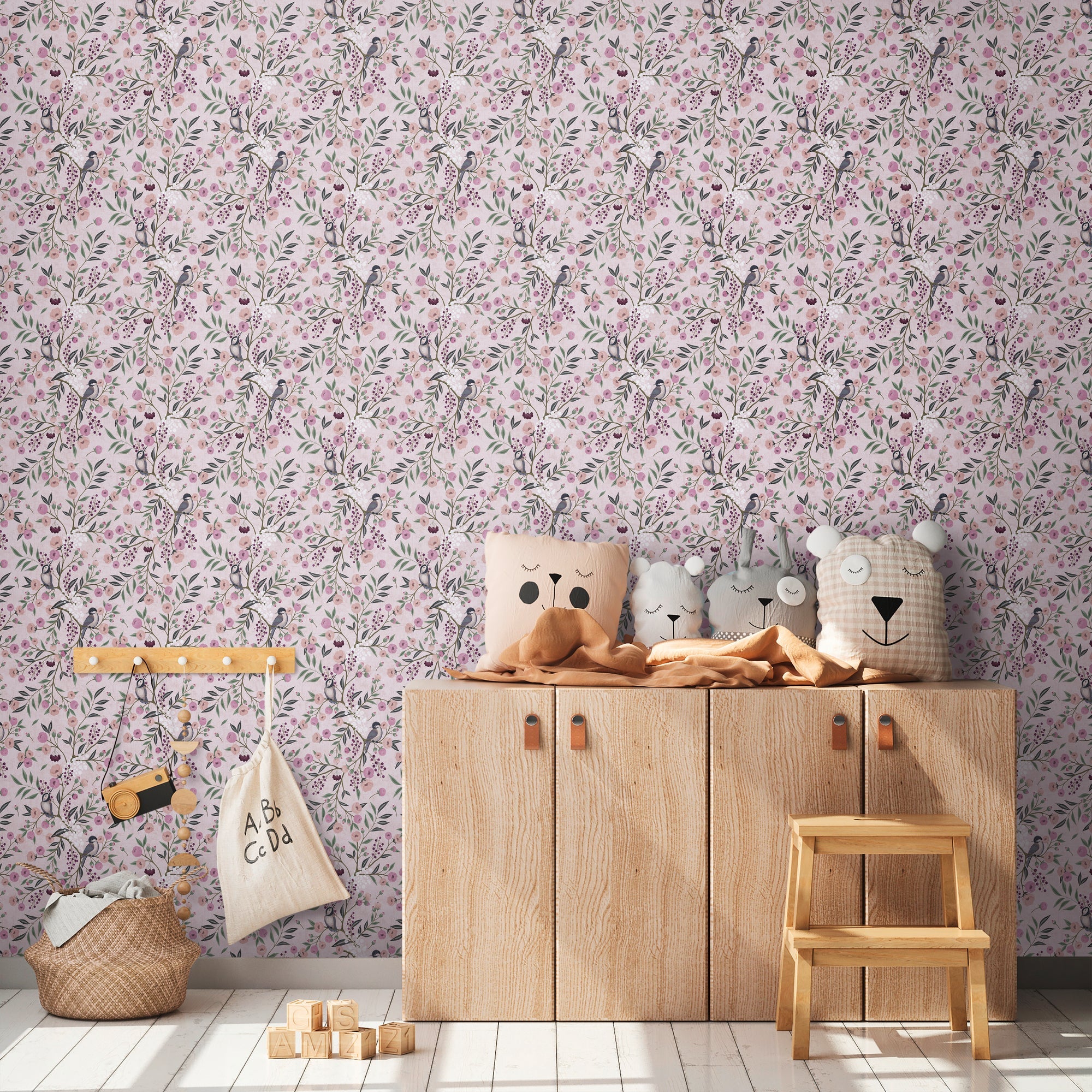 Hochwertige Vliestapete Bunt Blumenmuster