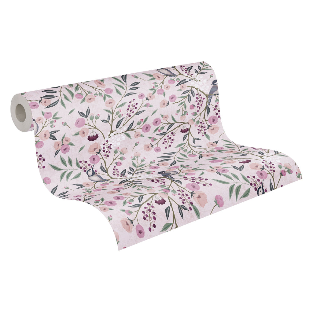 Hochwertige Vliestapete Bunt Blumenmuster