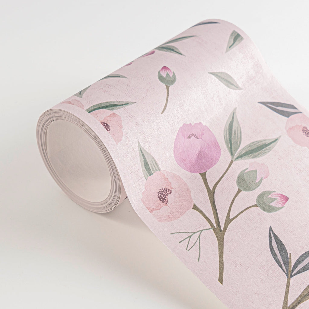 Hochwertige Bordure Bunt Blumenmuster