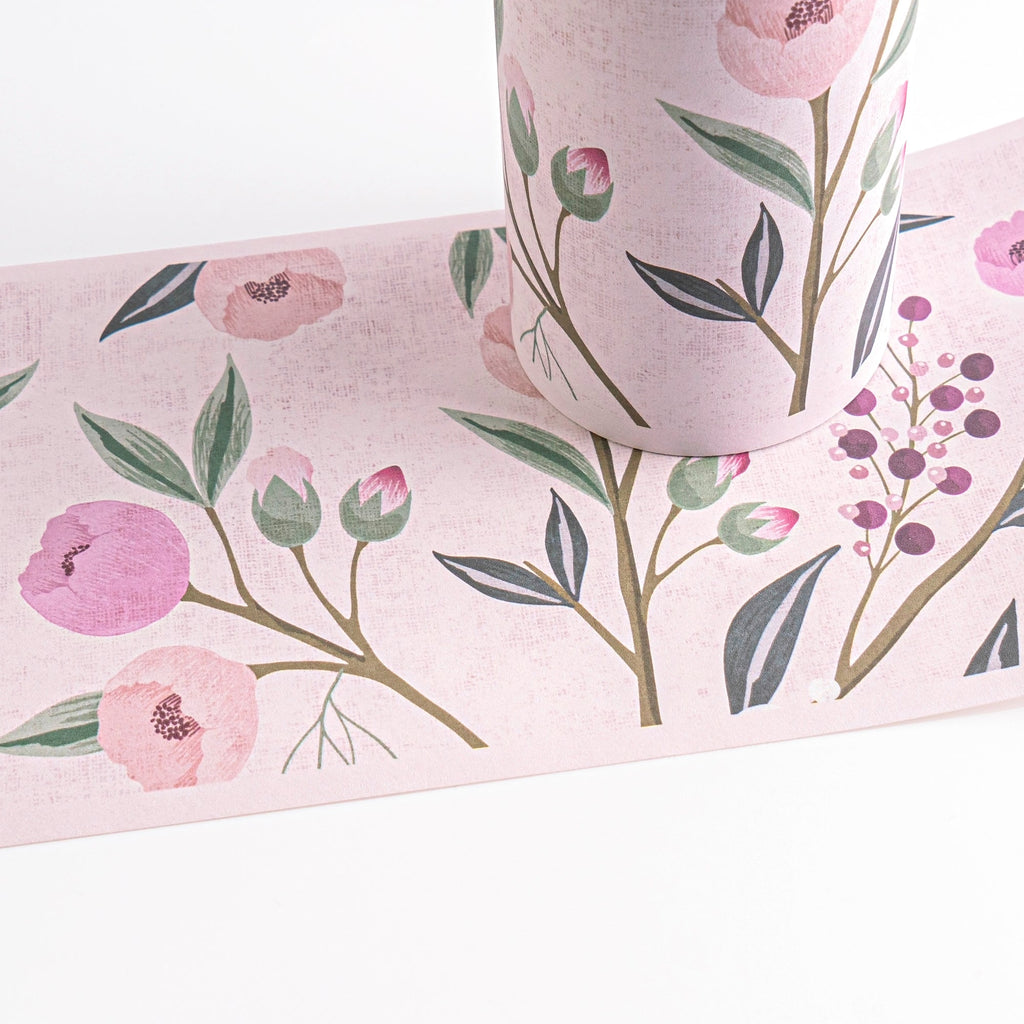 Hochwertige Bordure Bunt Blumenmuster