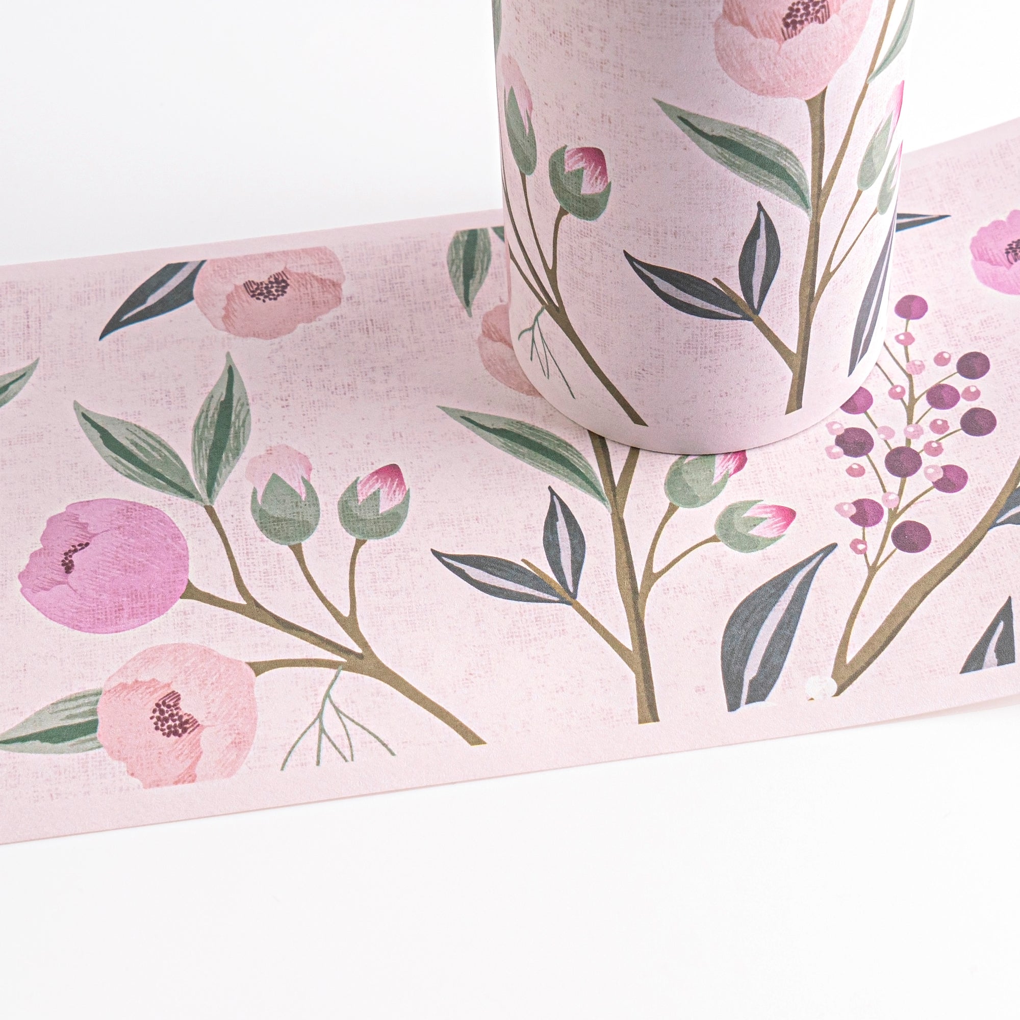 Hochwertige Bordure Bunt Blumenmuster