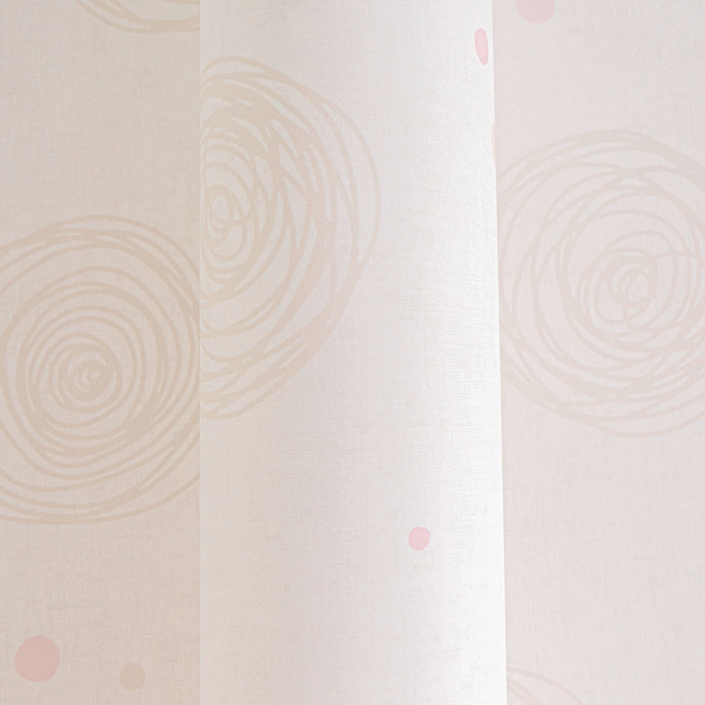 Hochwertige Vliestapete Beige Kreise