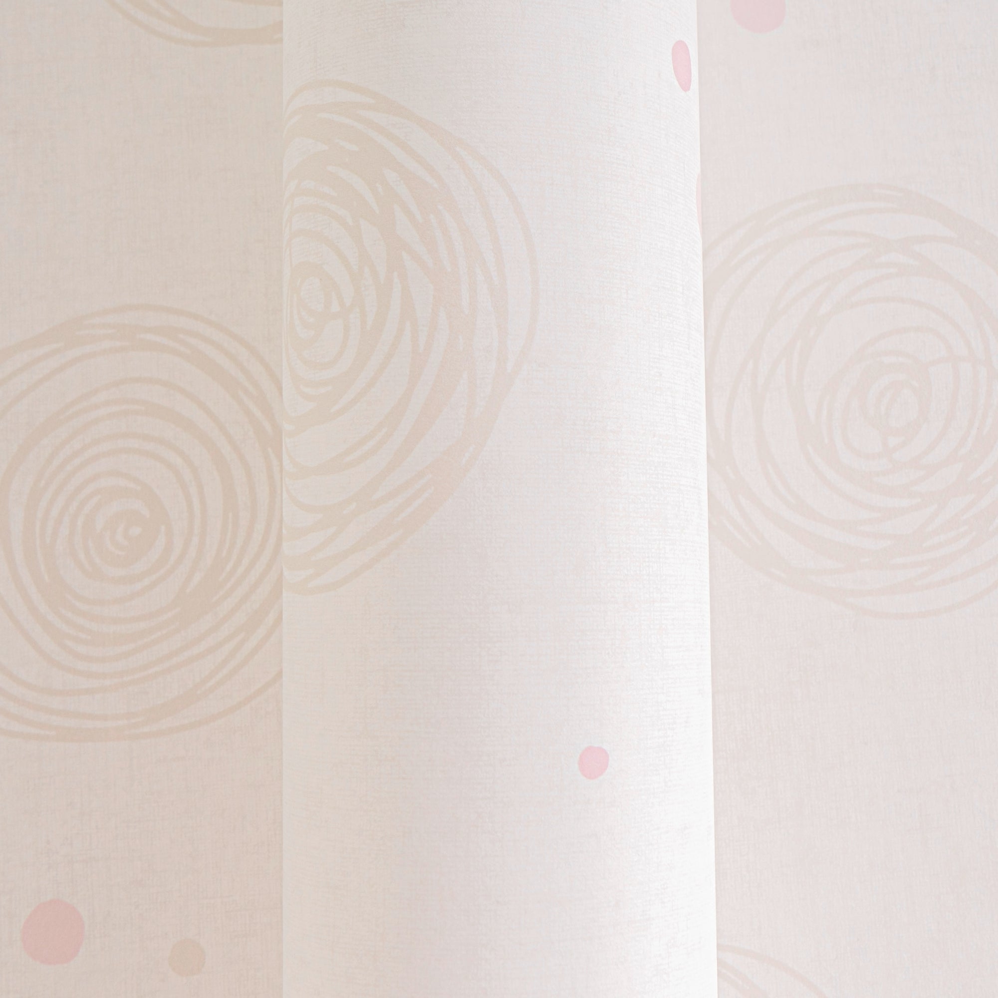 Hochwertige Vliestapete Beige Kreise