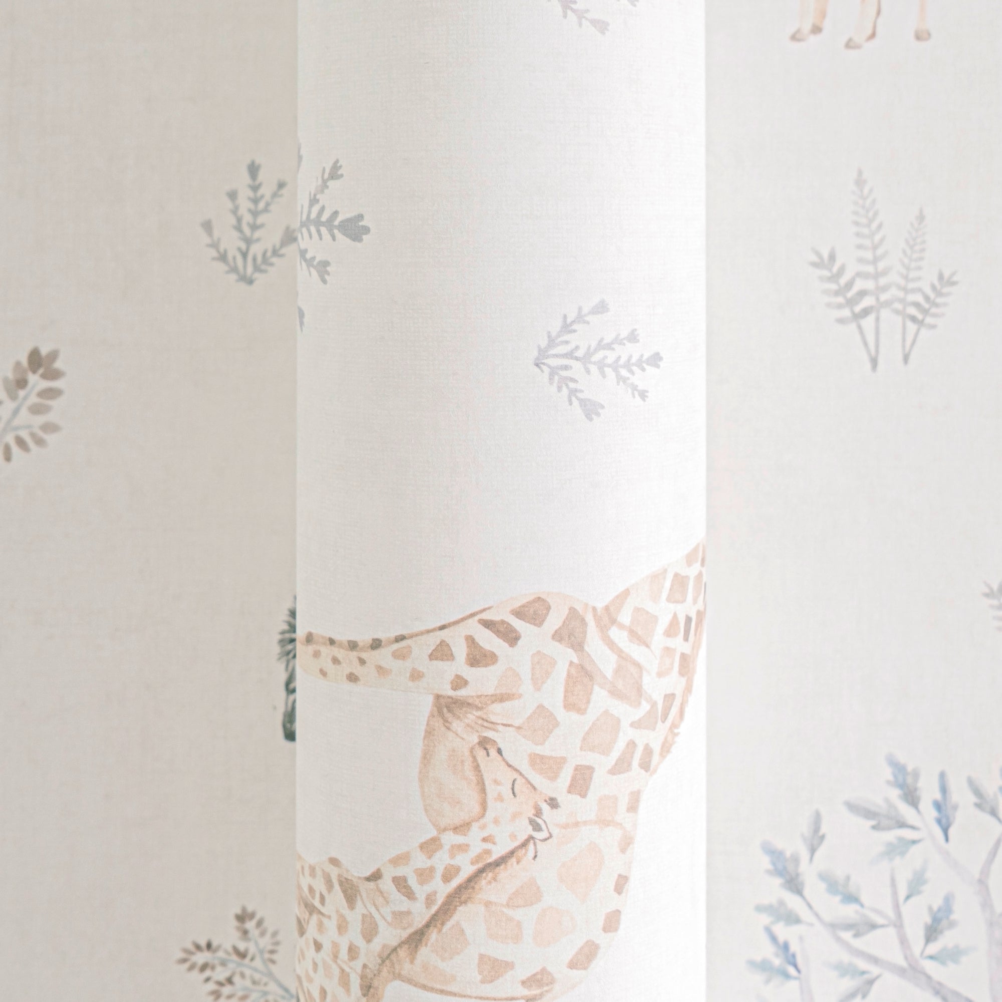 Hochwertige Vliestapete Beige Tiere