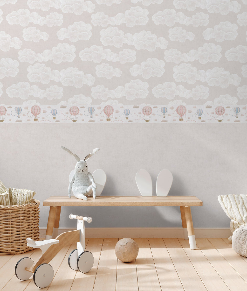 Hochwertige Vliestapete Beige Unitapete