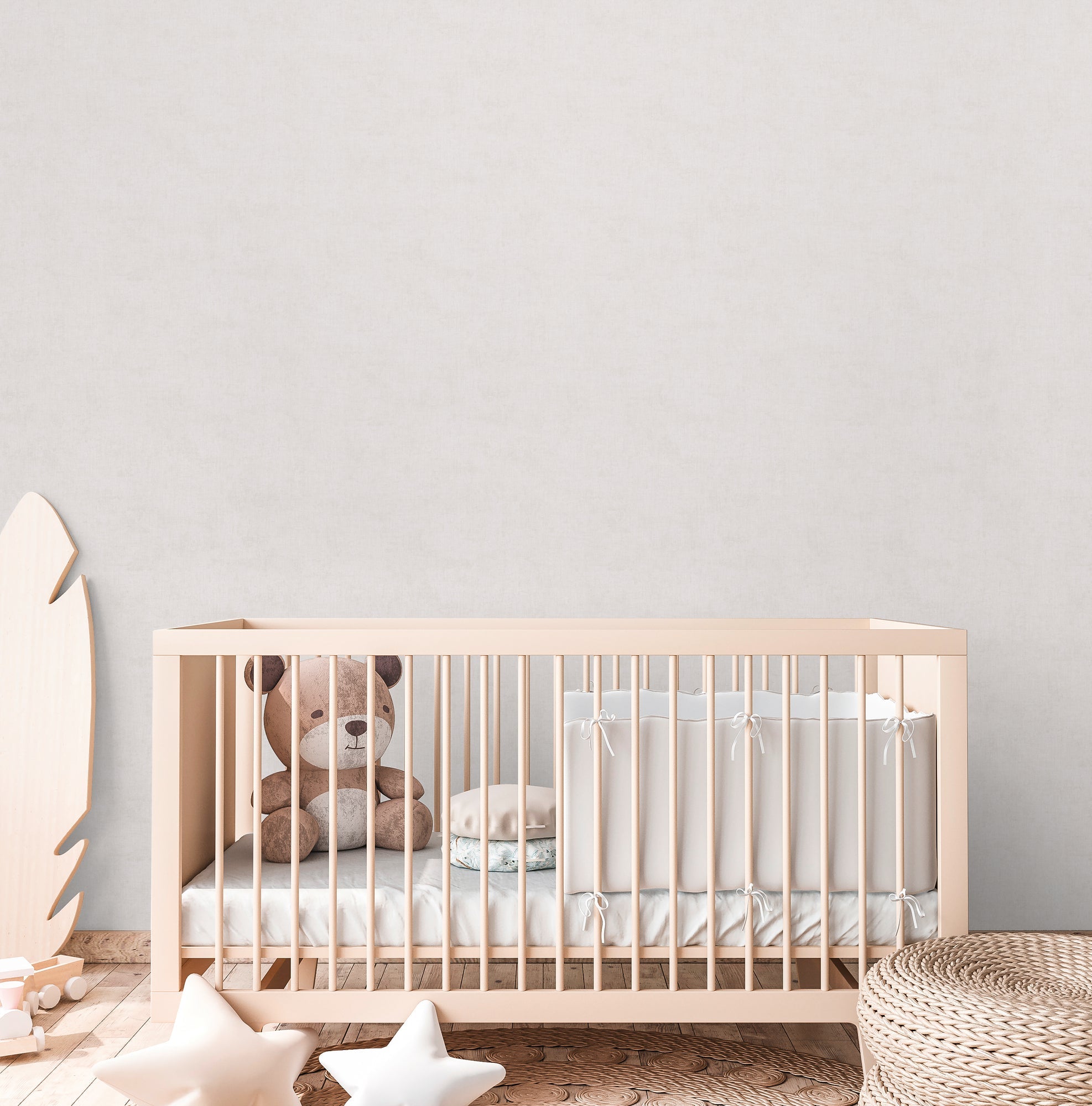 Hochwertige Vliestapete Beige Unitapete