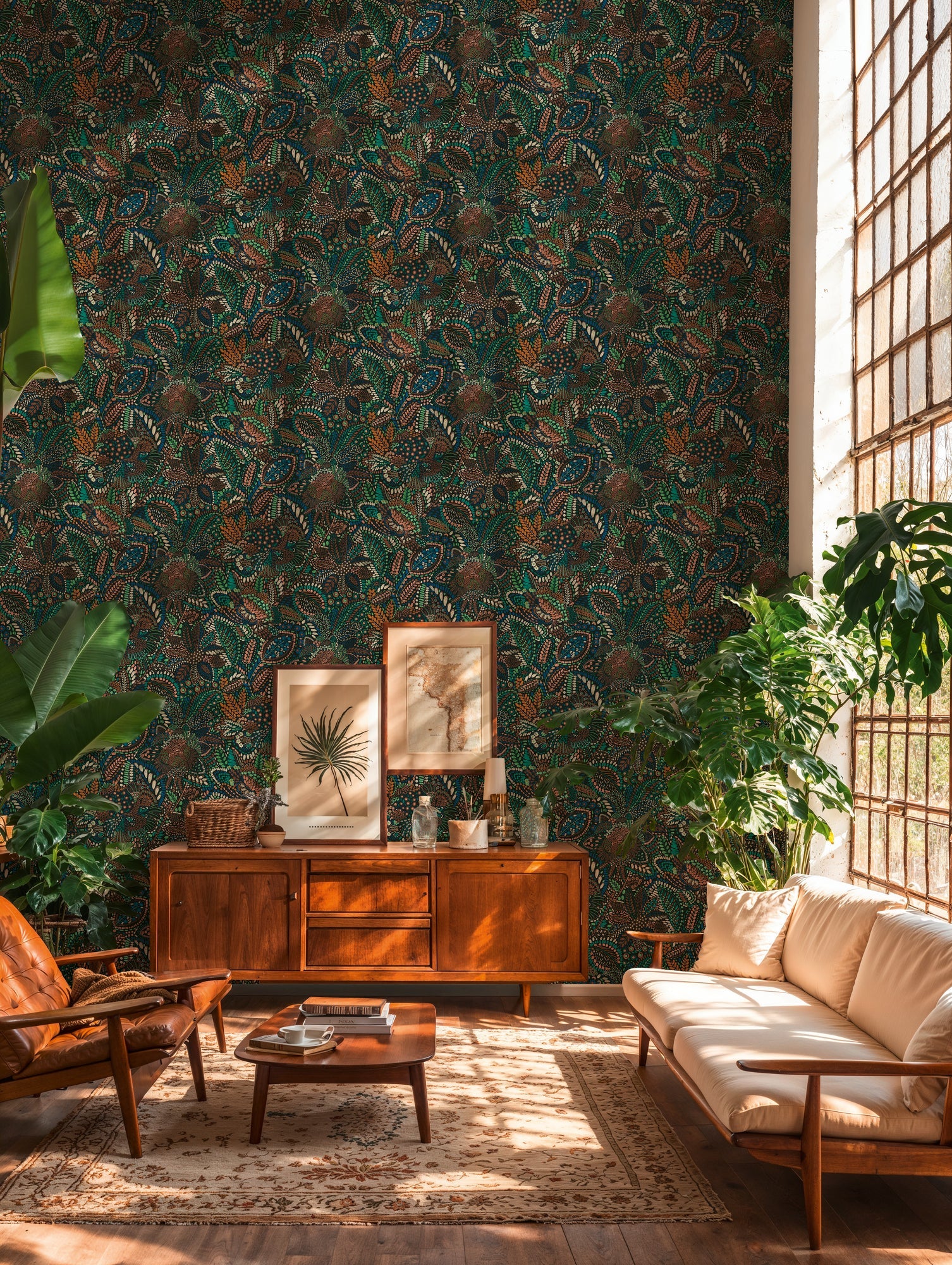 Cuba II-Vliestapete Vinyltapete Blau Luxus
