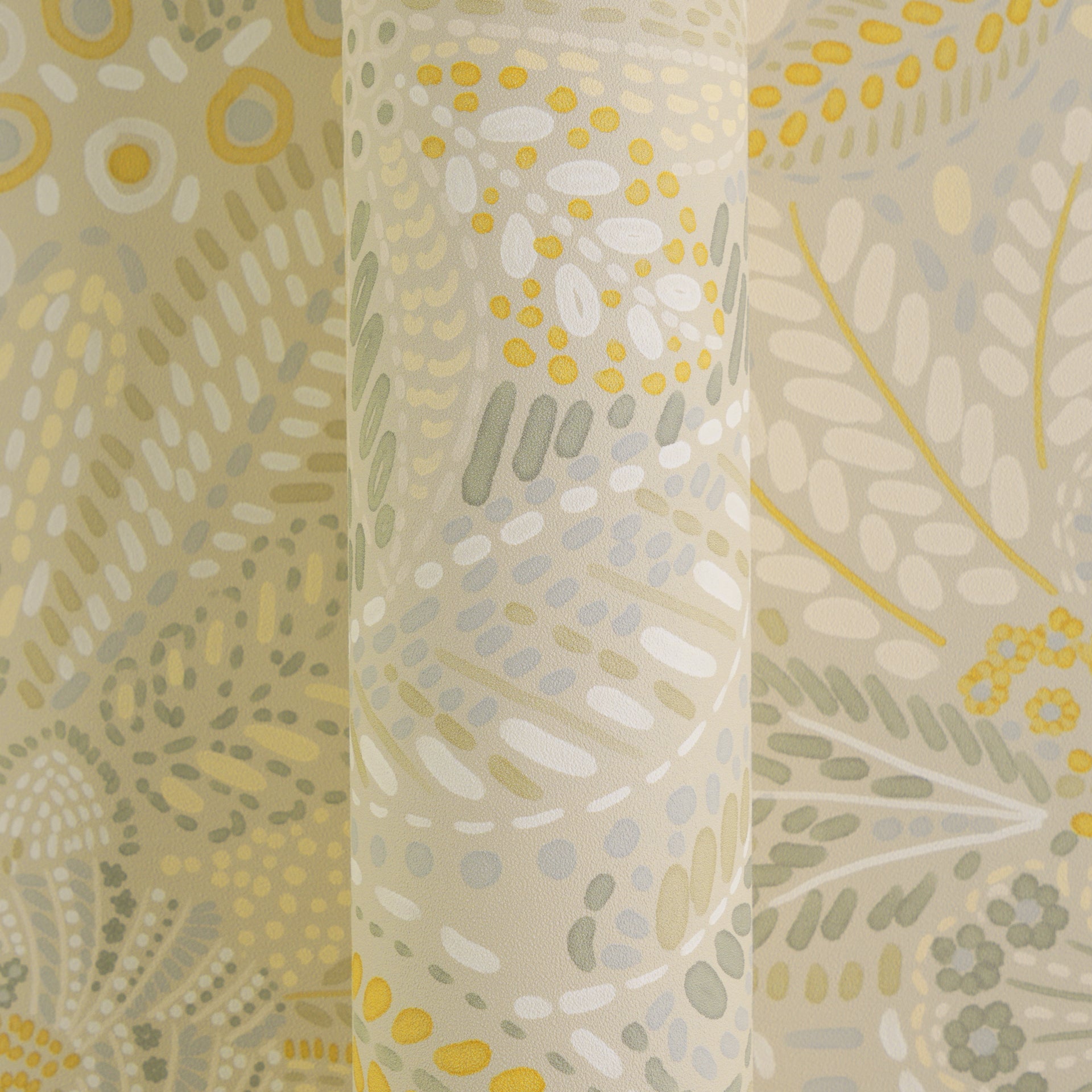 Cuba II-Vliestapete Vinyltapete Beige Floral