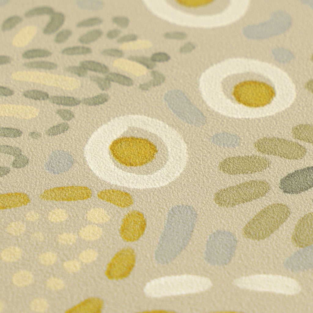 Cuba II-Vliestapete Vinyltapete Beige Floral