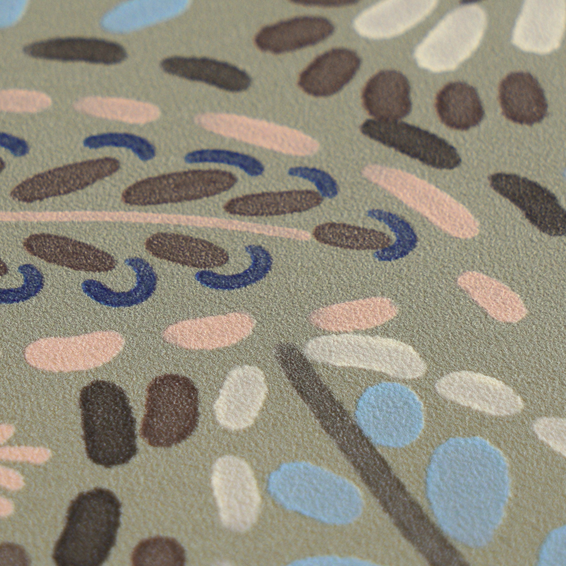 Cuba II-Vliestapete Vinyltapete Grau Floral