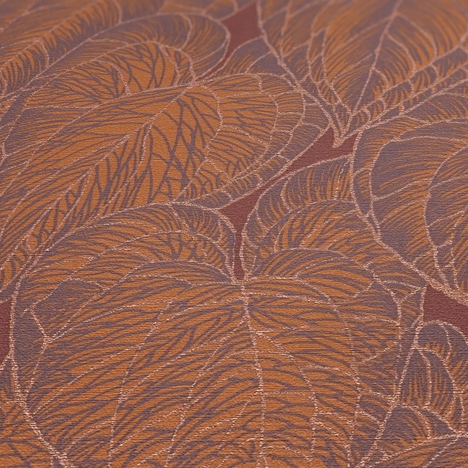 Hochwertige Vliestapete Rot Floral