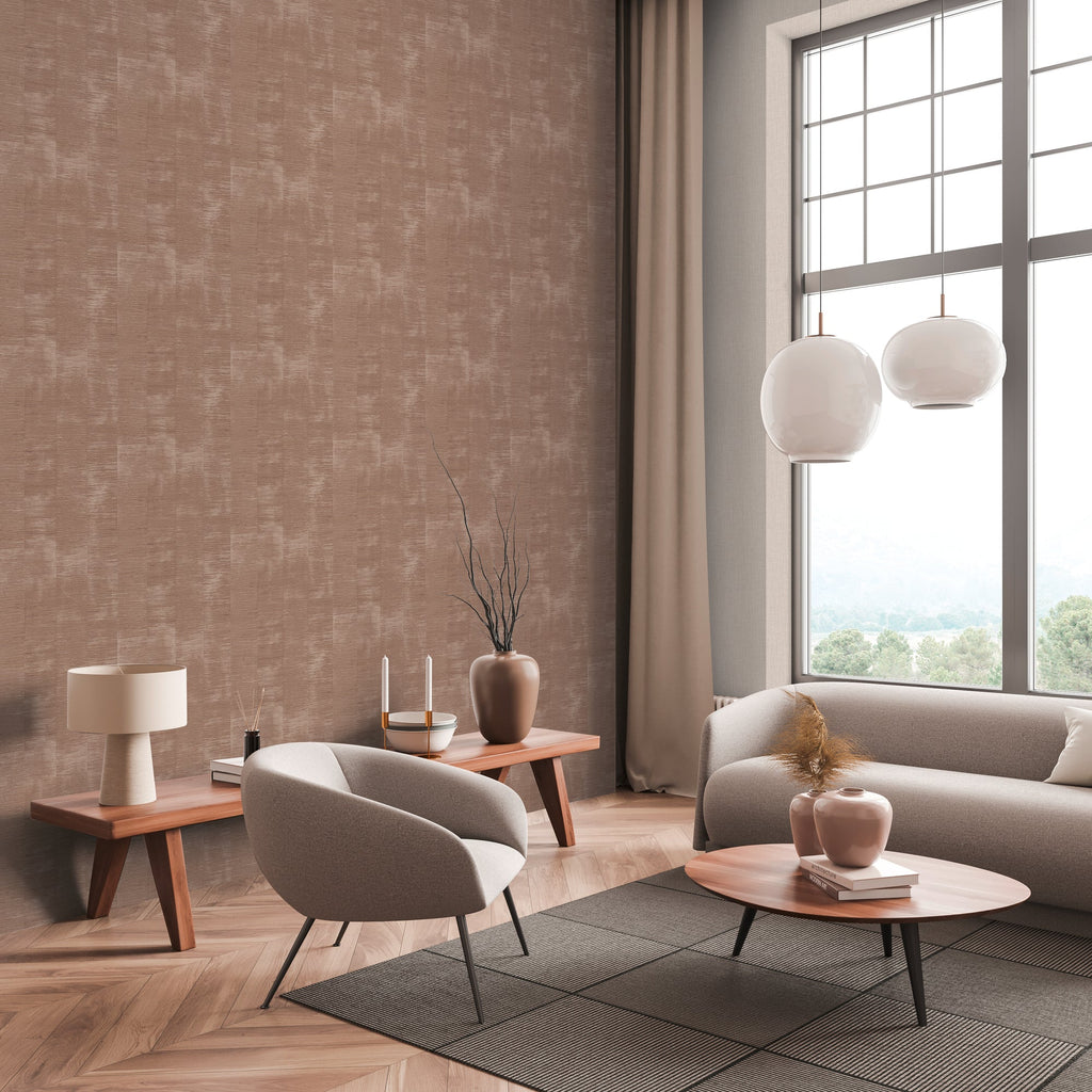 Hochwertige Vliestapete Beige Streifentapete