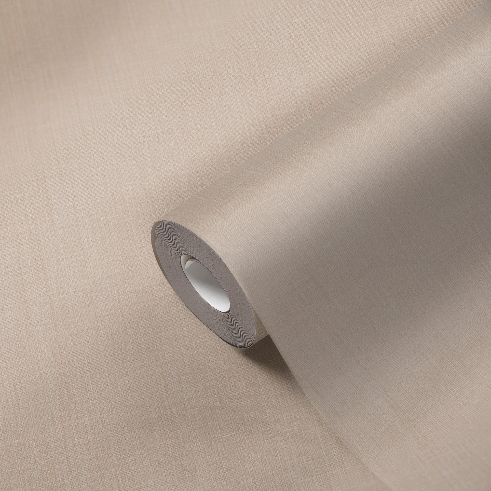 Hochwertige Vliestapete Beige Unitapete