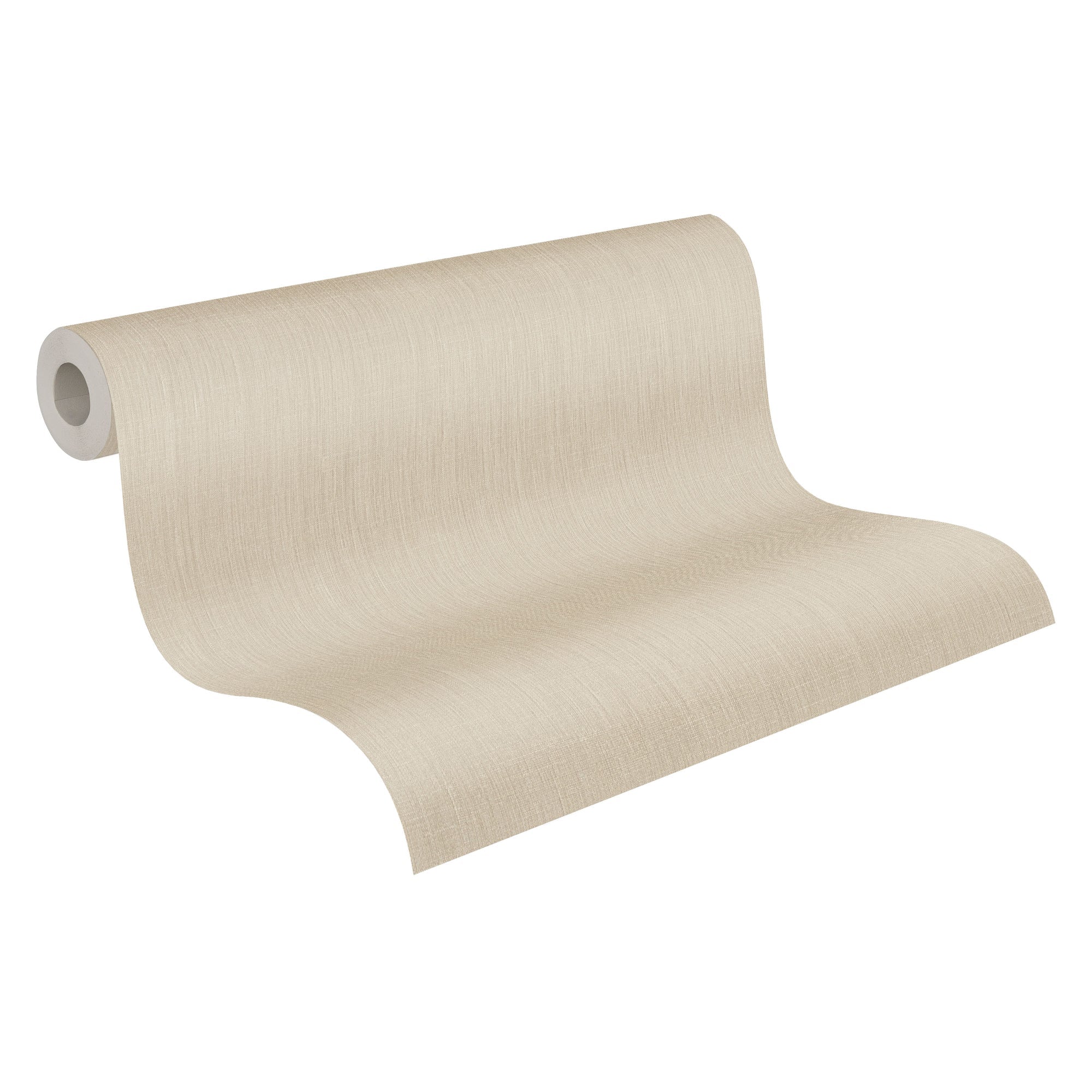 Hochwertige Vliestapete Beige Unitapete