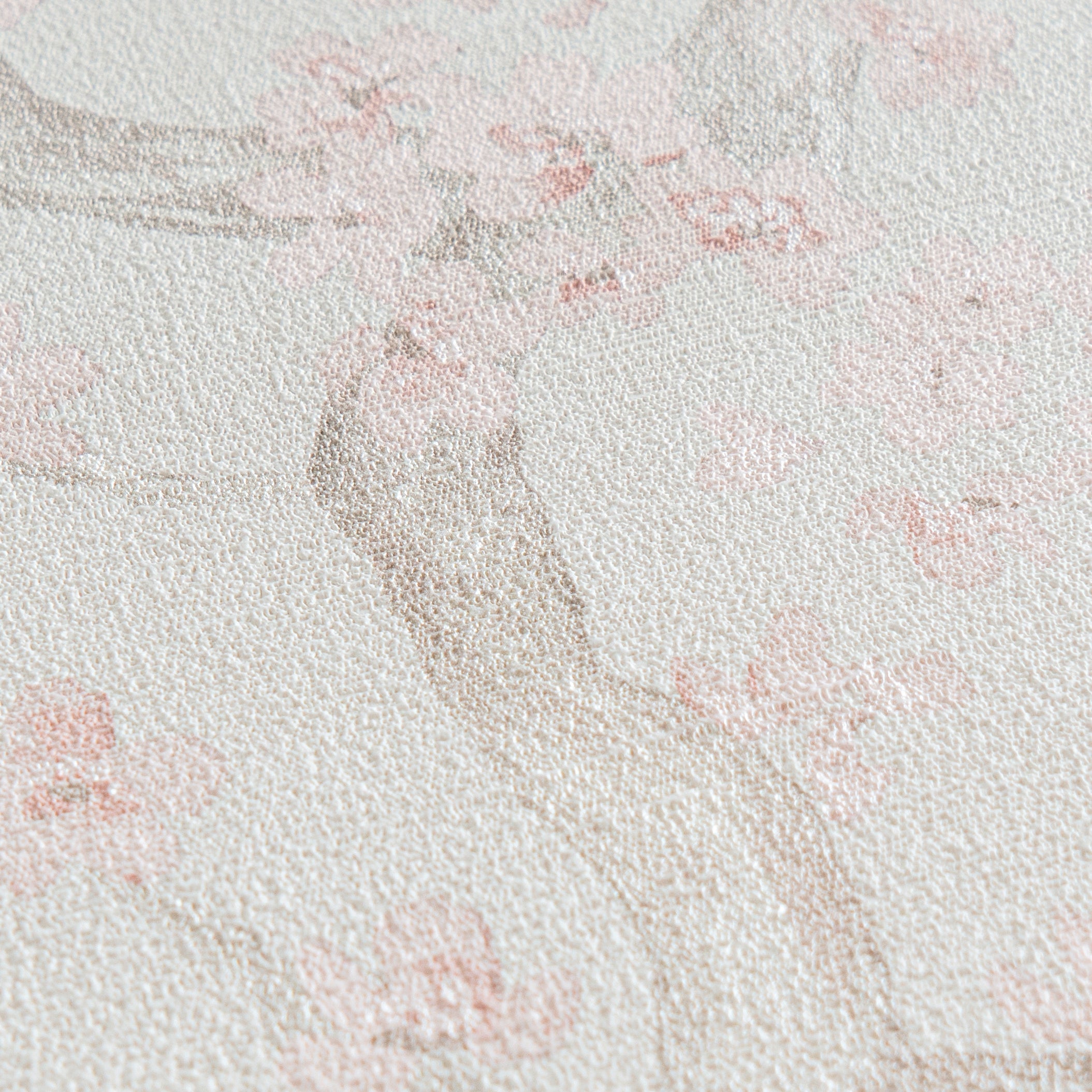 Hochwertige Vliestapete Creme Floral