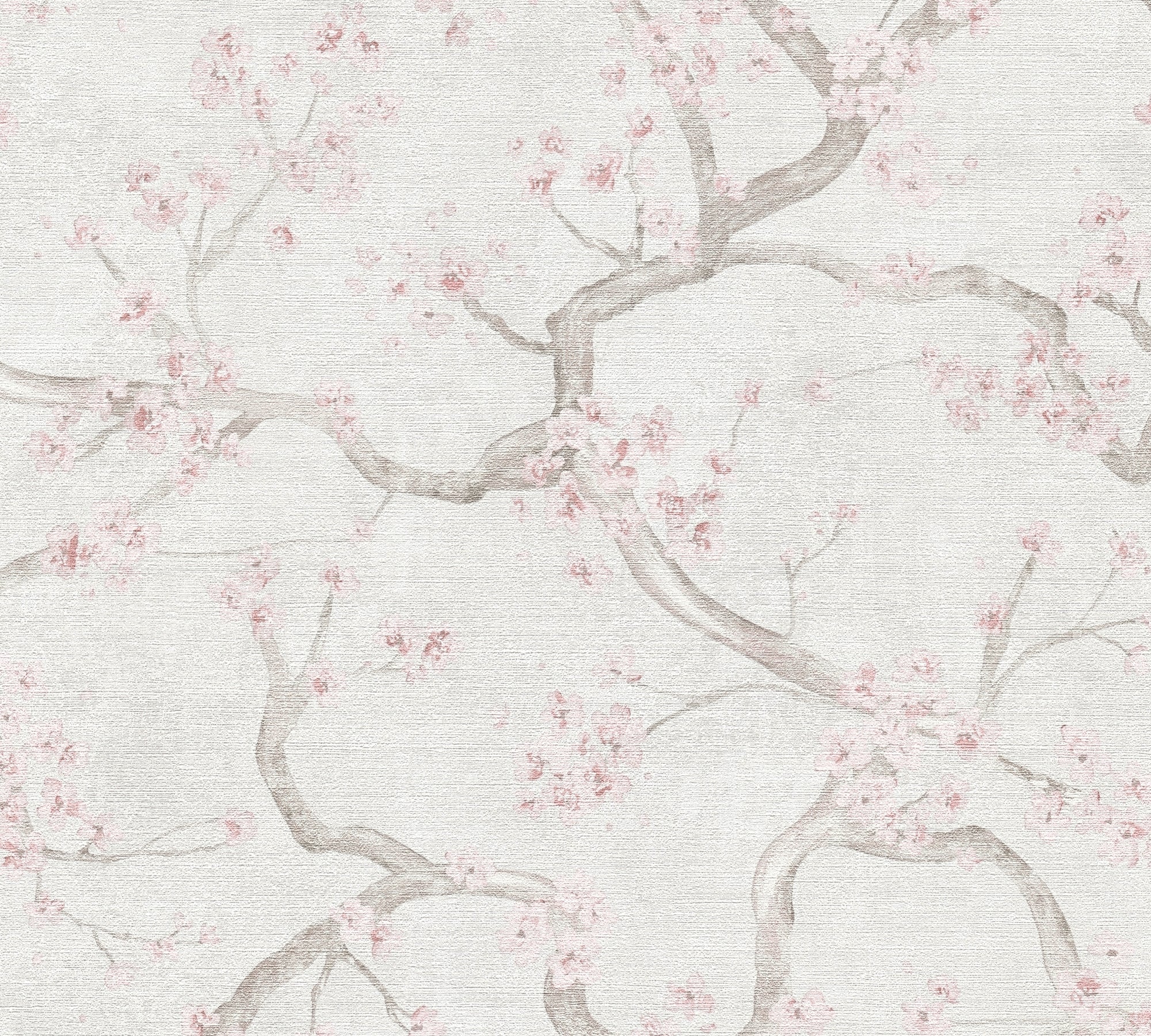 Hochwertige Vliestapete Creme Floral
