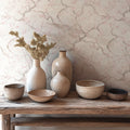 Hochwertige Vliestapete Creme Floral