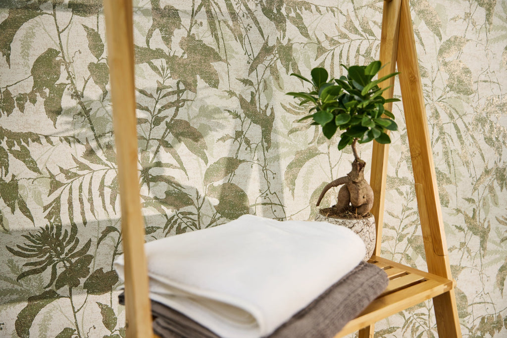 Hochwertige Vliestapete Creme Floral