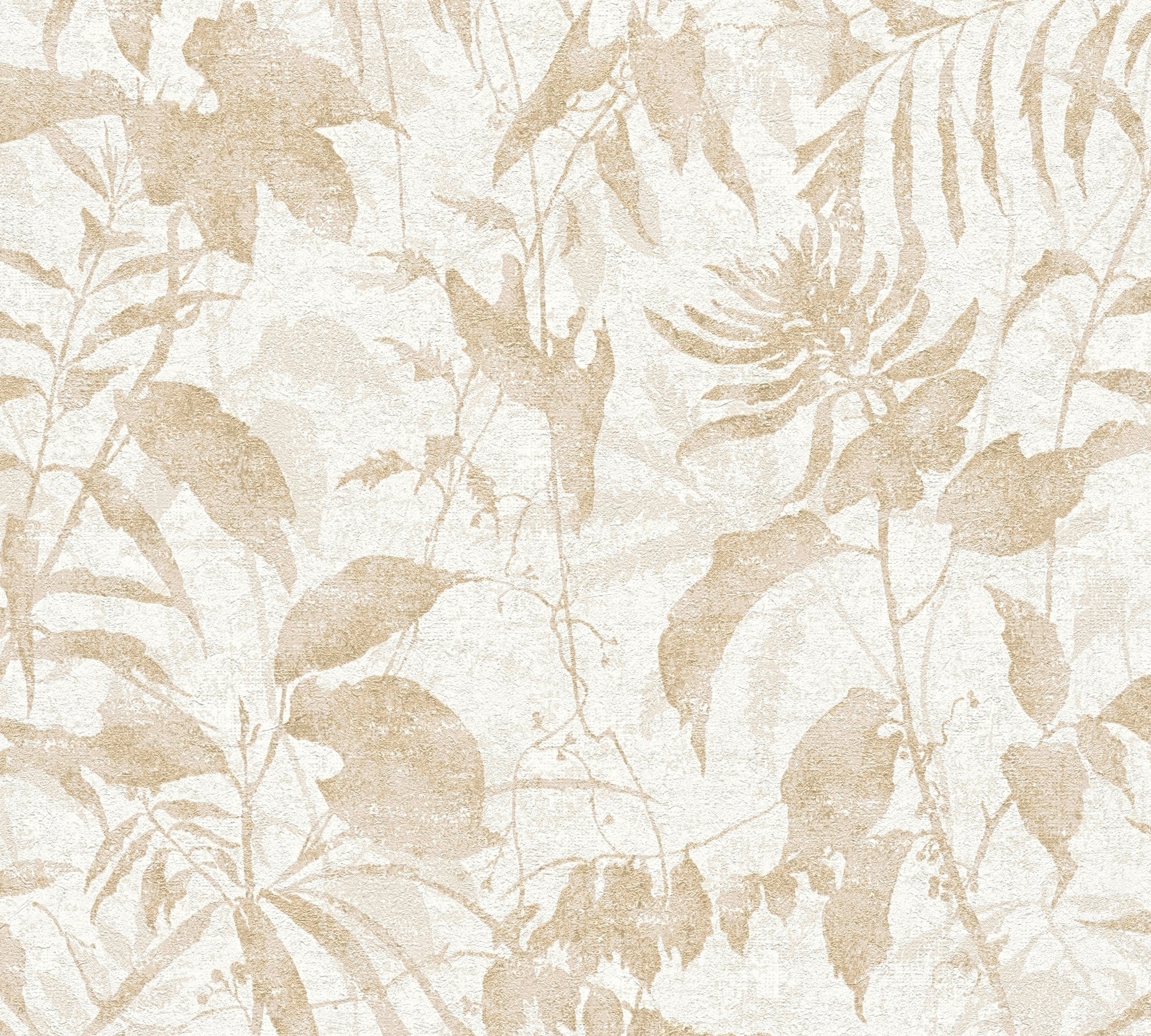 Hochwertige Vliestapete Creme Floral
