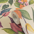 Hochwertige Vliestapete Creme Floral
