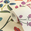 Hochwertige Vliestapete Creme Floral