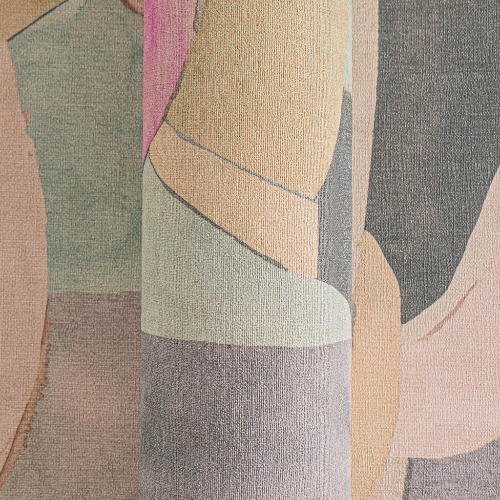 Hochwertige Vliestapete Beige Grafik