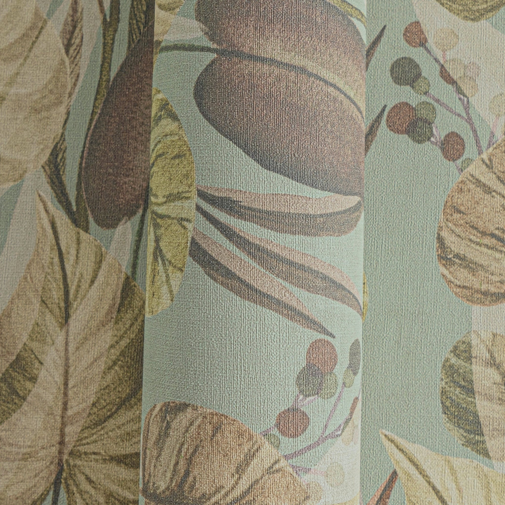 Hochwertige Vliestapete Braun Floral