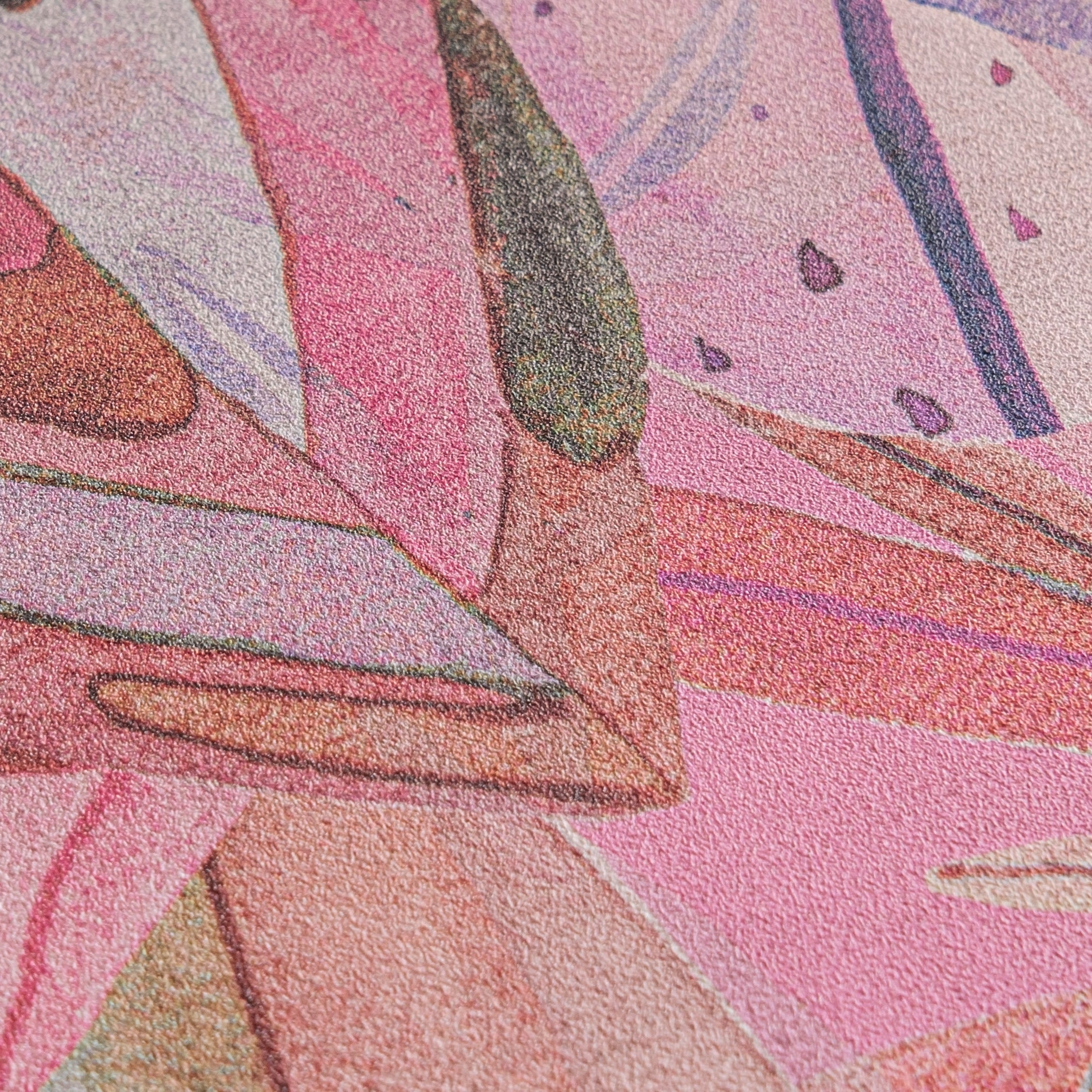 Hochwertige Vliestapete Pink Floral