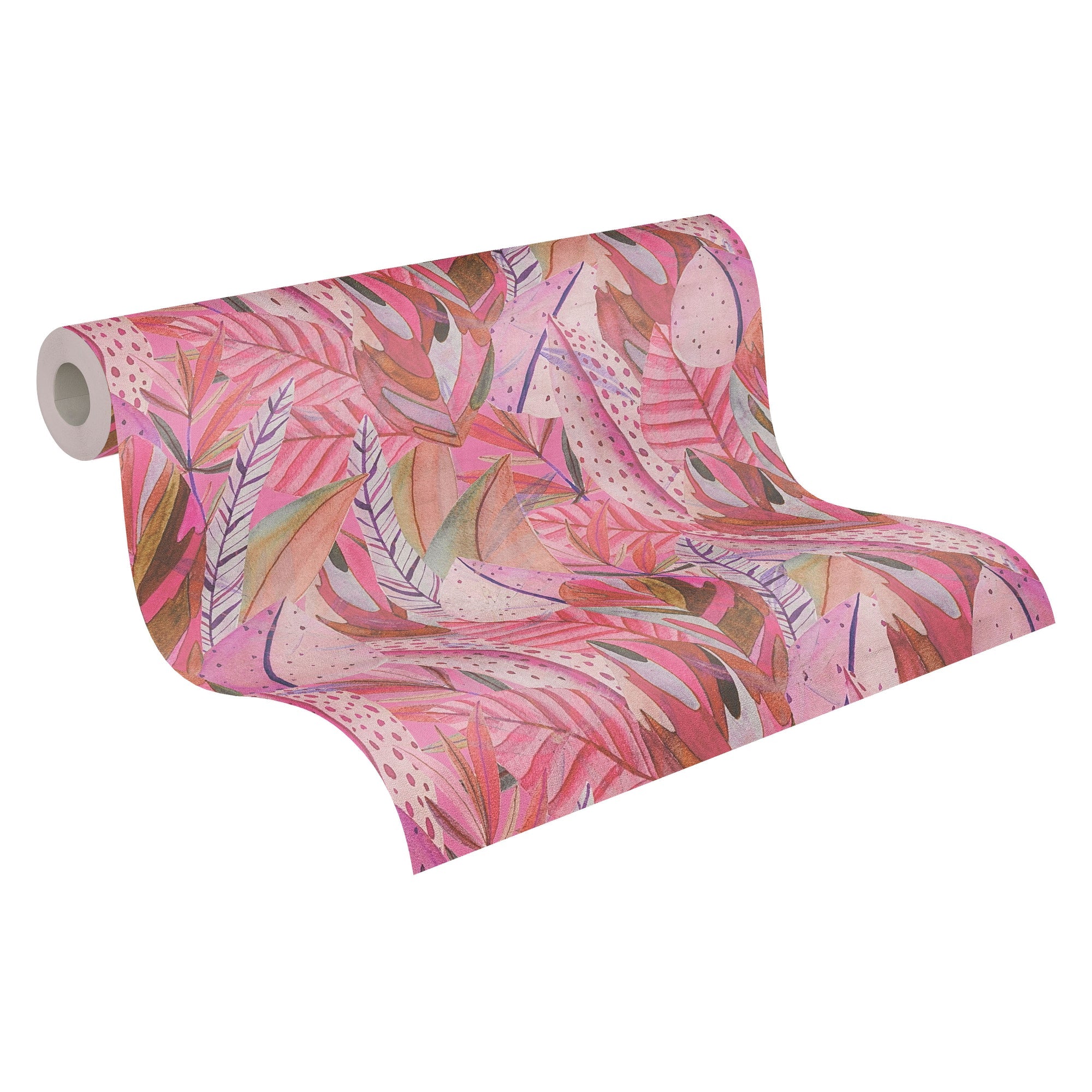 Hochwertige Vliestapete Pink Floral