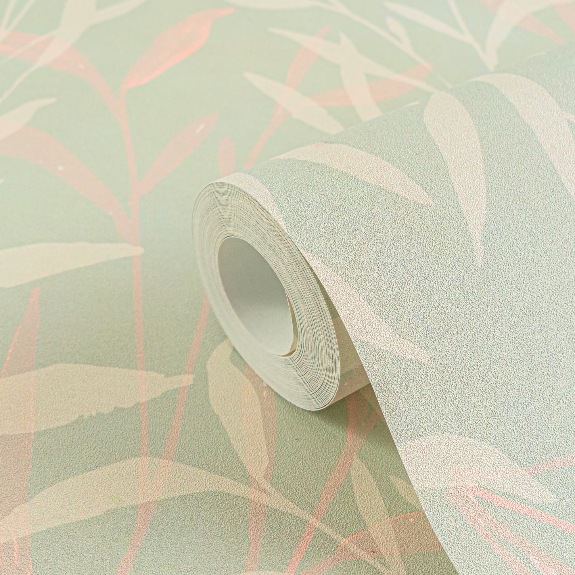 Hochwertige Vliestapete Creme Floral