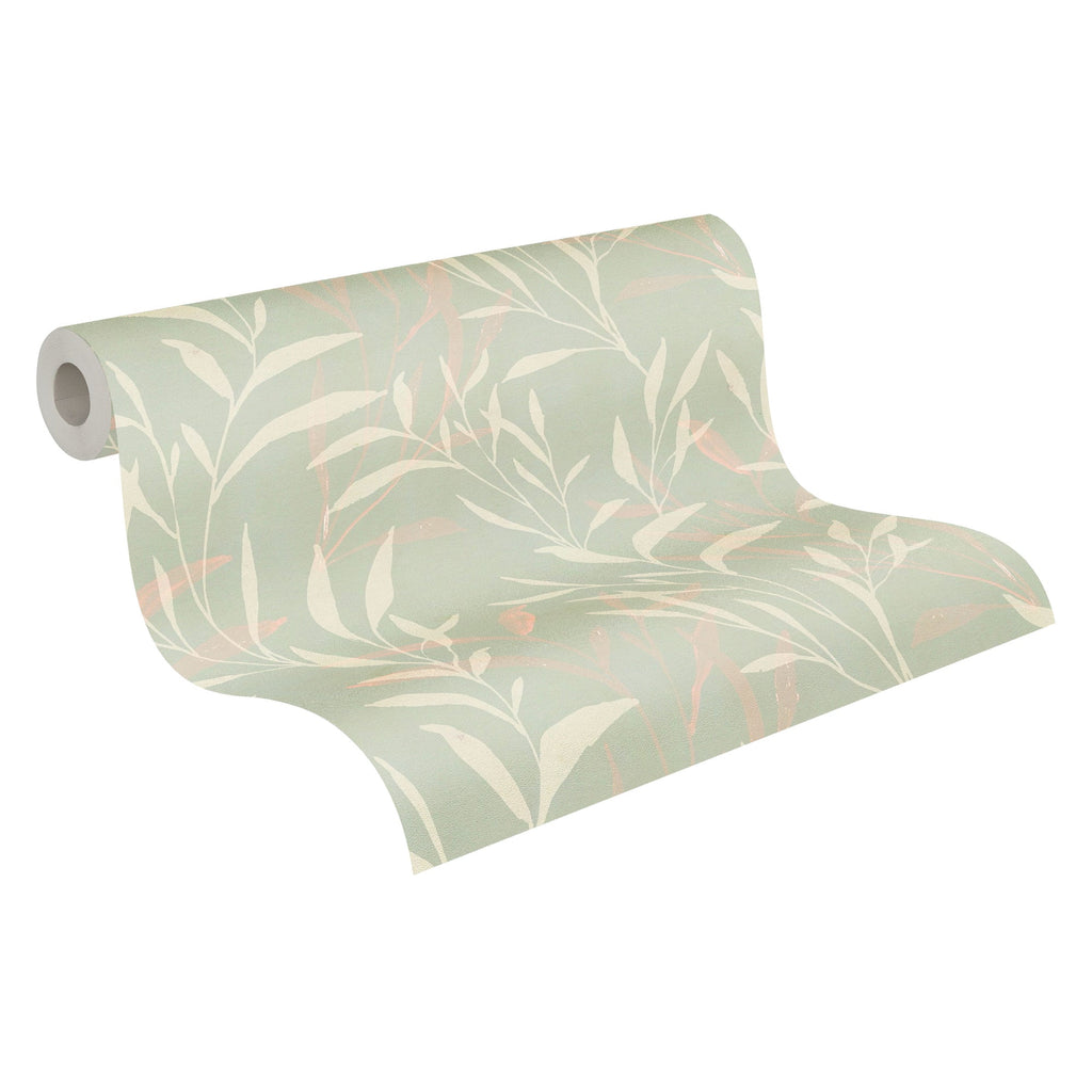 Hochwertige Vliestapete Creme Floral