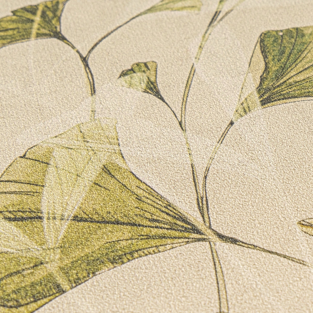 Hochwertige Vliestapete Creme Floral