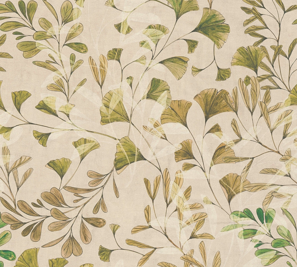 Hochwertige Vliestapete Creme Floral
