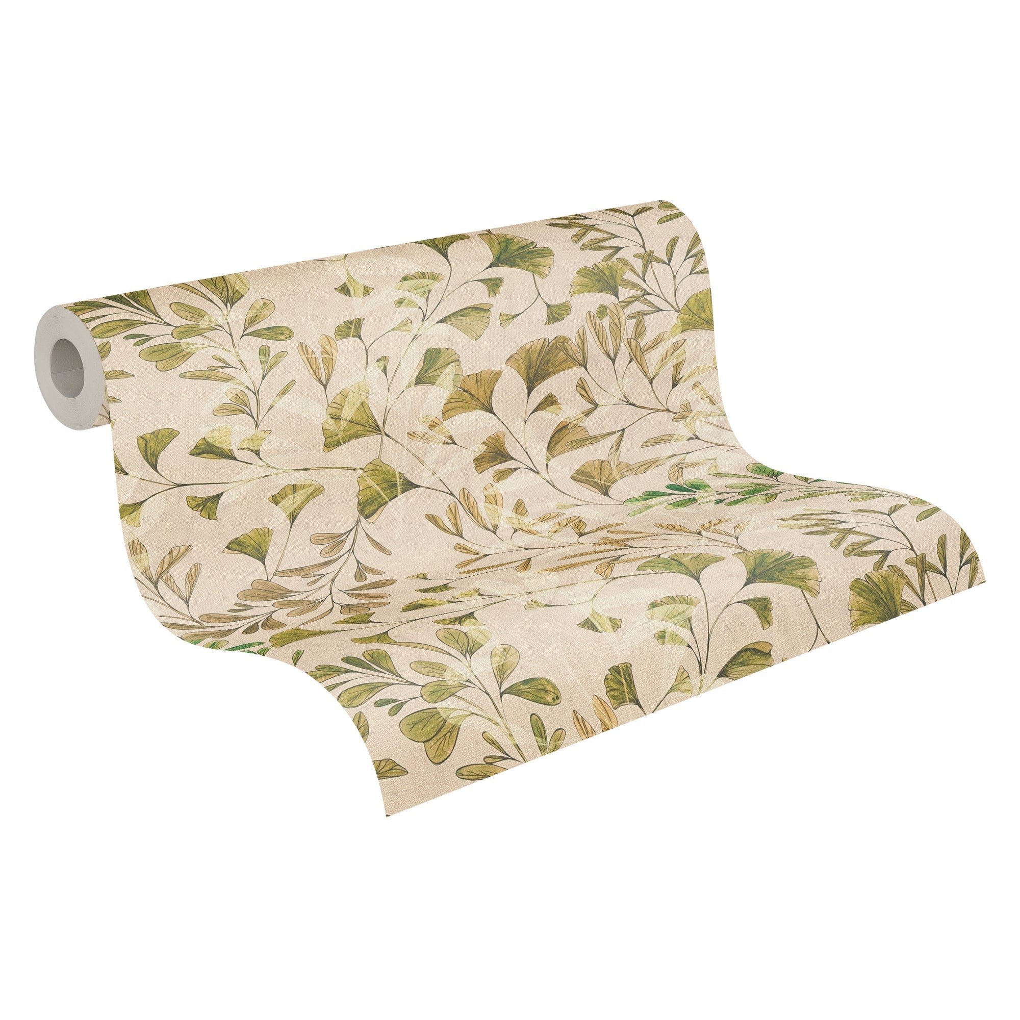 Hochwertige Vliestapete Creme Floral