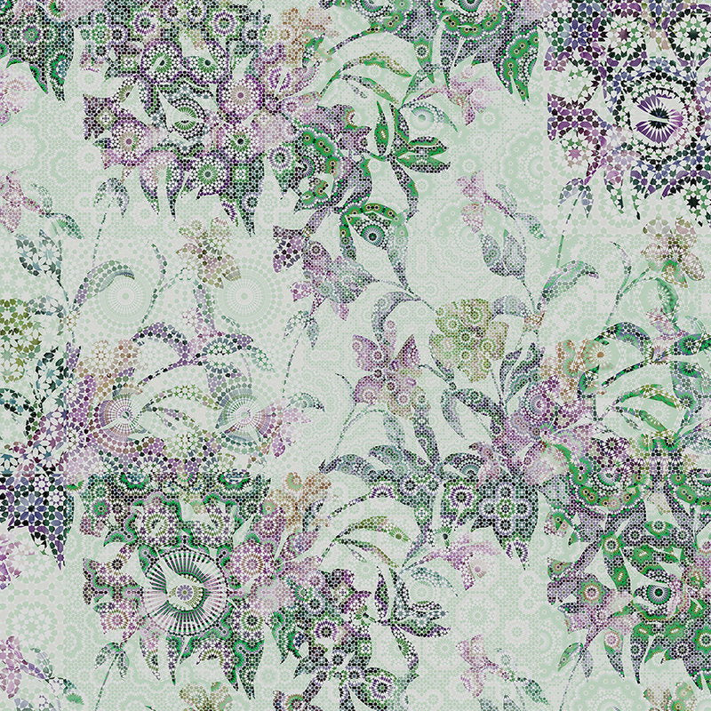 Fotomural Leaves mosaic style mural - Walls by Patel