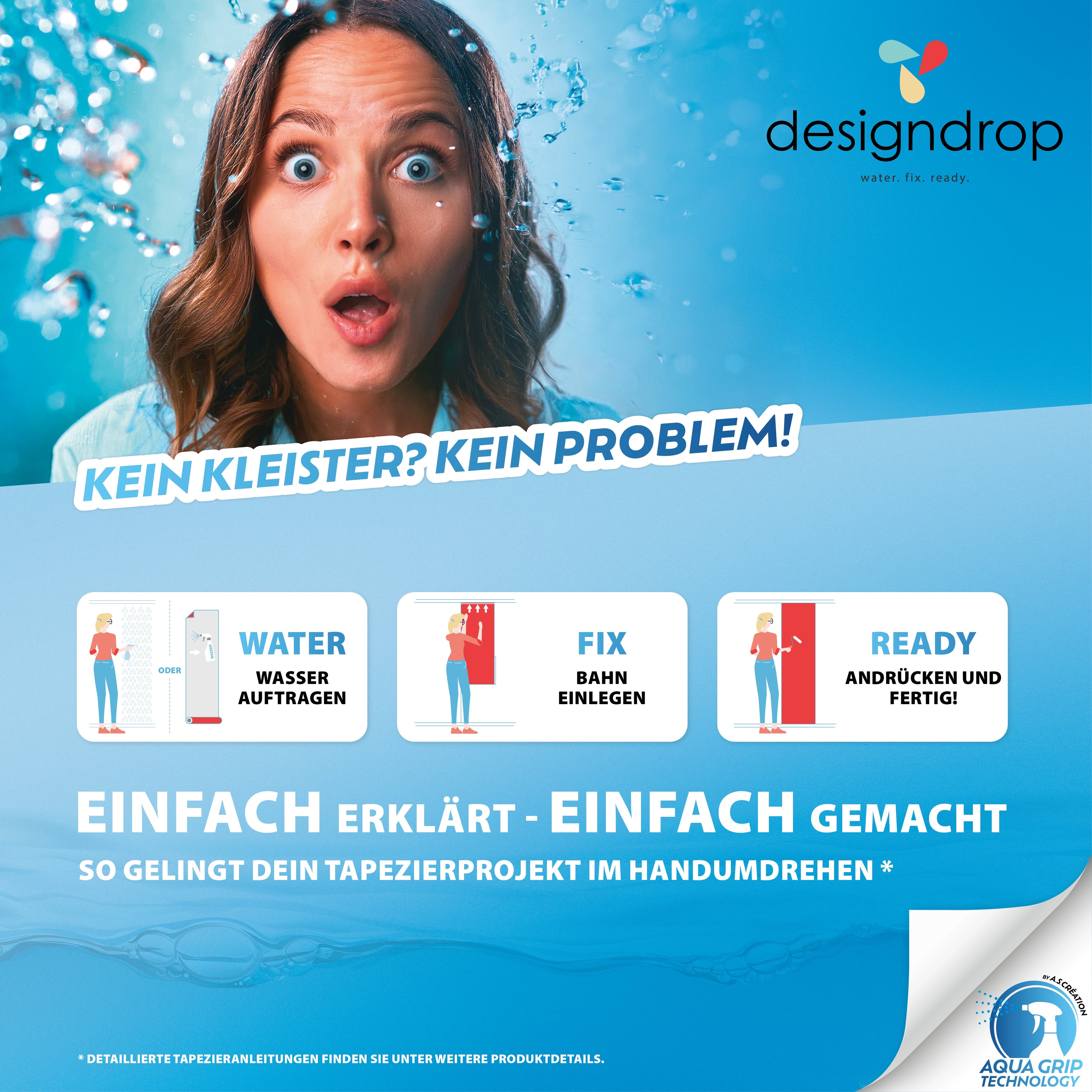 Hochwertige Vliestapete Weis Floral