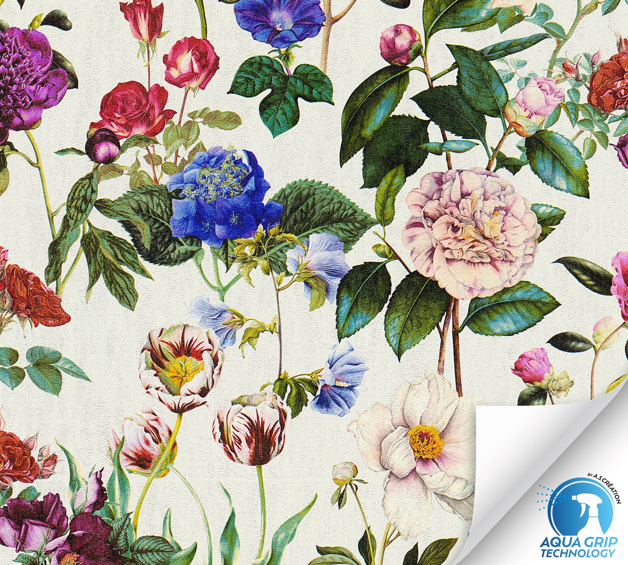 Hochwertige Vliestapete Bunt Floral
