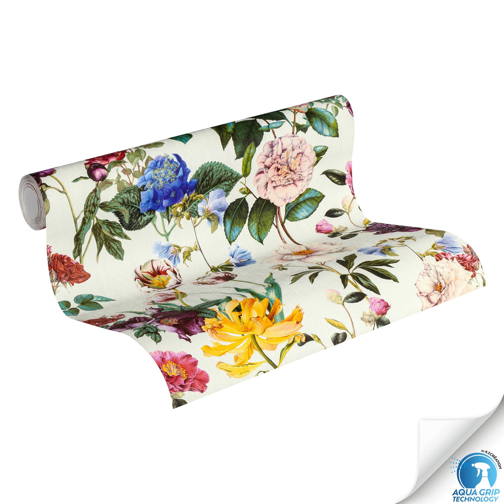 Hochwertige Vliestapete Bunt Floral
