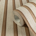 Hochwertige Vliestapete Beige Holzoptik