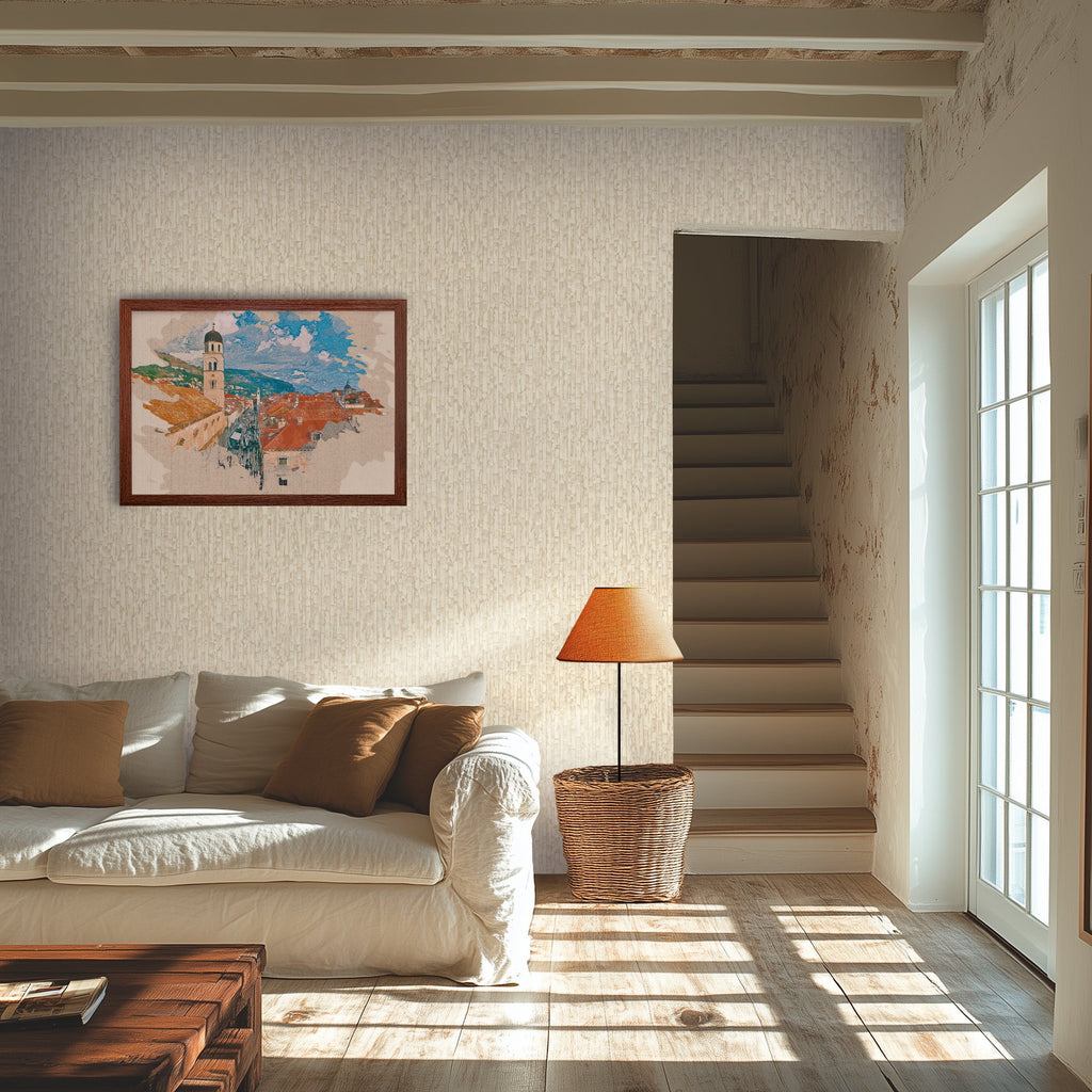 Hochwertige Vliestapete Creme Modern