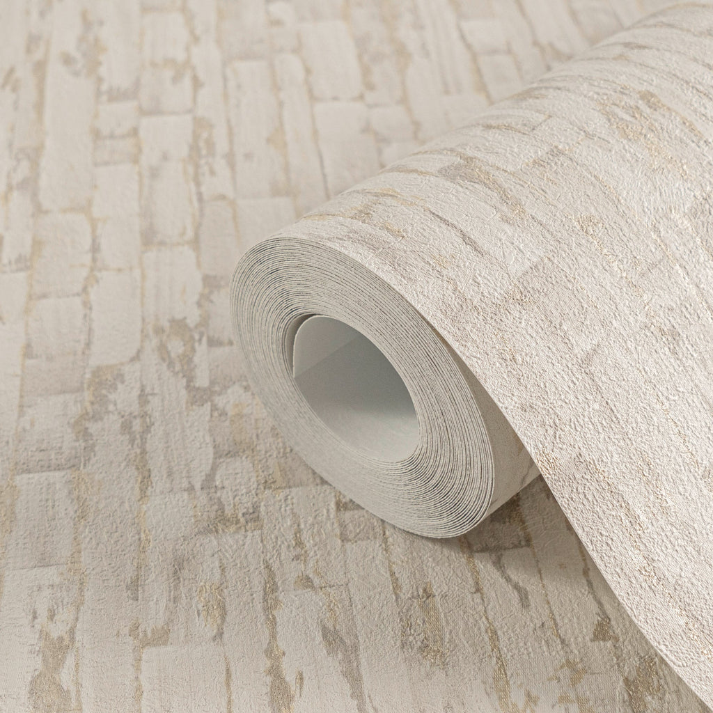 Hochwertige Vliestapete Creme Modern